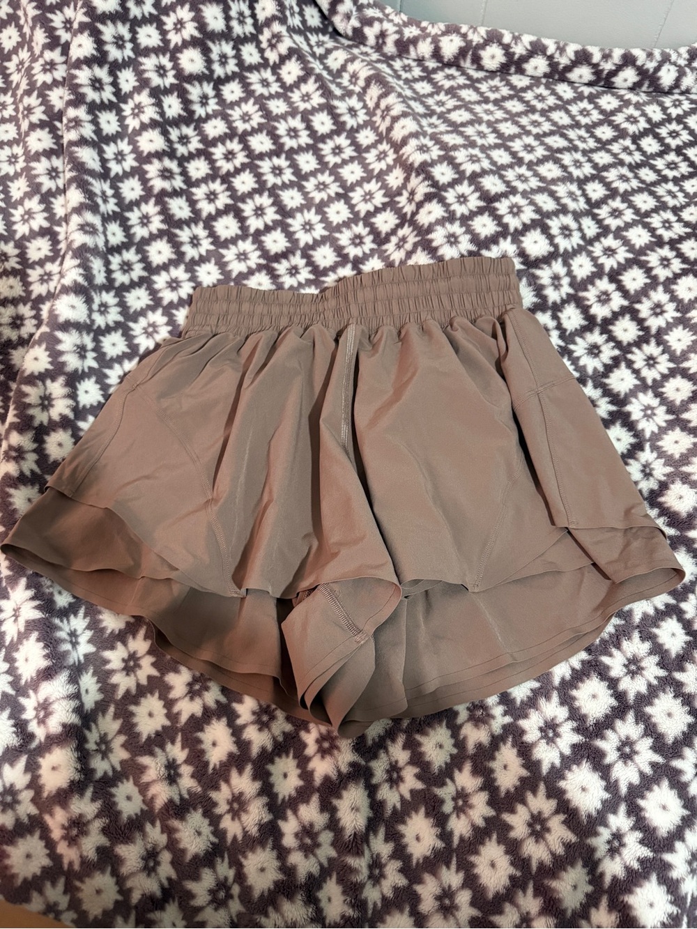 lululemon athletica Women's Layered Ruffle Skort - Mauve Brown